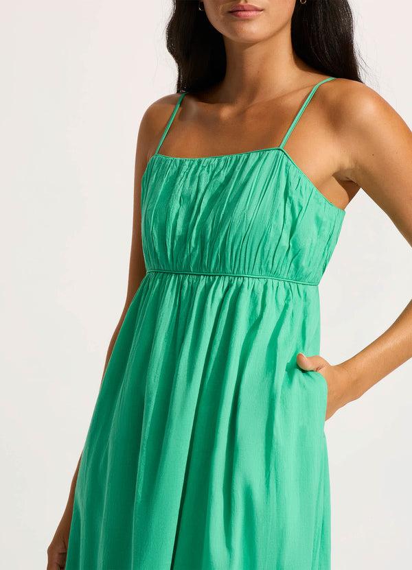 Seafolly Piped Maxi Dress - Jade
