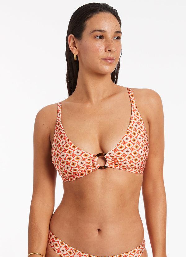 Seafolly Playa C-D Tri Top - Fiamma