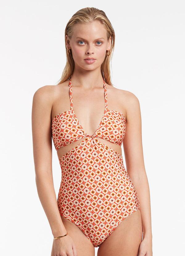 Seafolly Playa Cutout One Piece - Fiamma