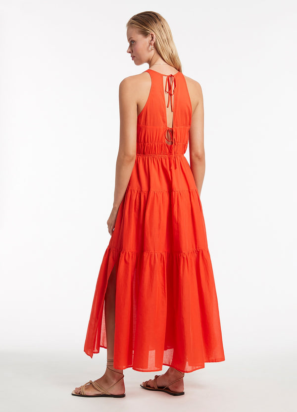Seafolly Playa Tie Maxi Dress - Fiamma