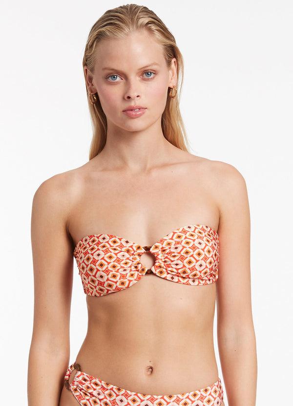 seafolly Playa Trim Bandeau - Fiamma