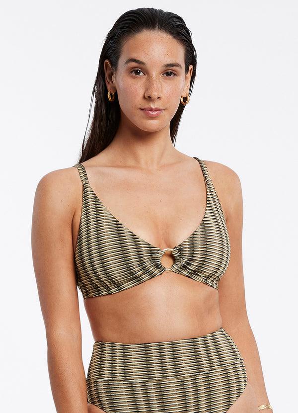 Seafolly Ravello C-D Tri Top - Olive