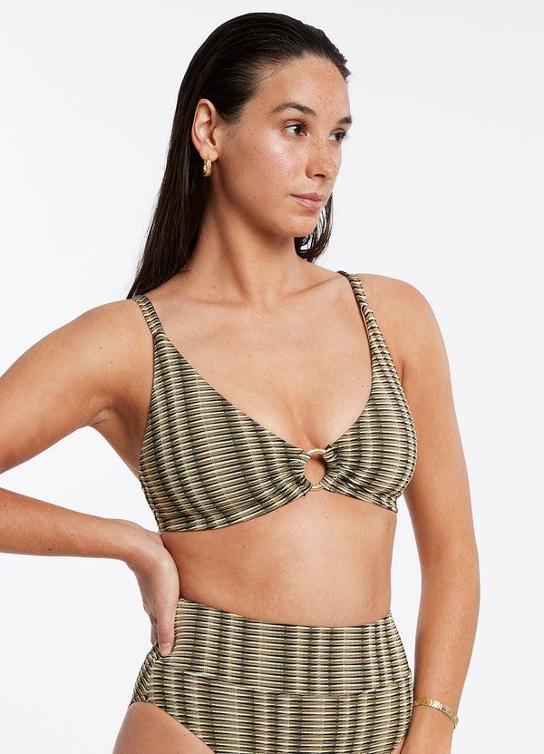 Seafolly Ravello C-D Tri Top - Olive