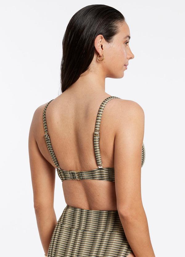 Seafolly Ravello C-D Tri Top - Olive