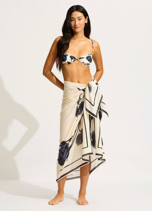 seafolly Rococo Sarong - Black