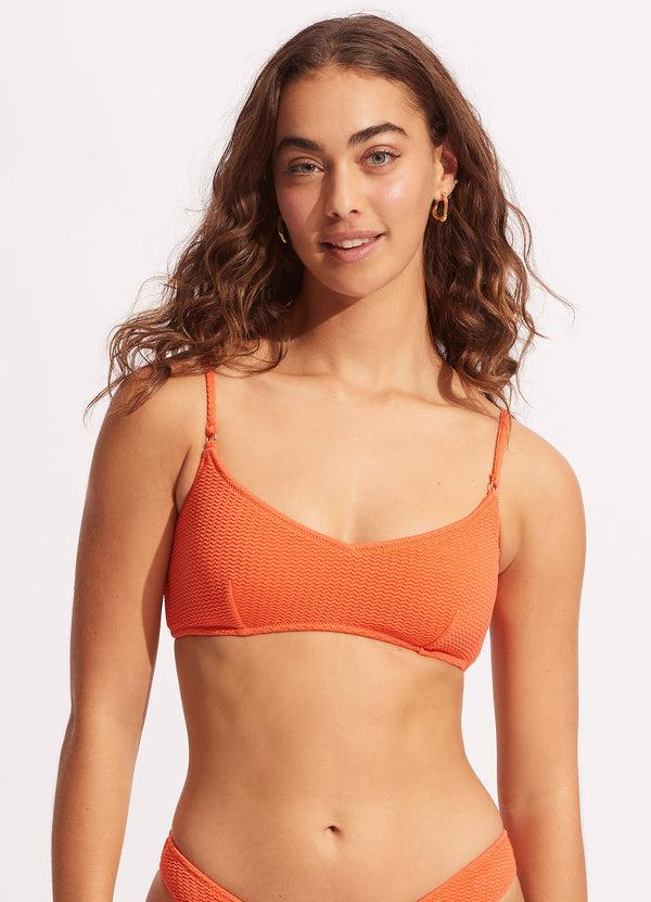 Seafolly Sea Dive Bralette - Mandarin