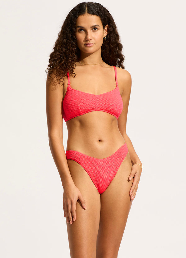 seafolly Sea Dive High Cut Pant - Snapdragon