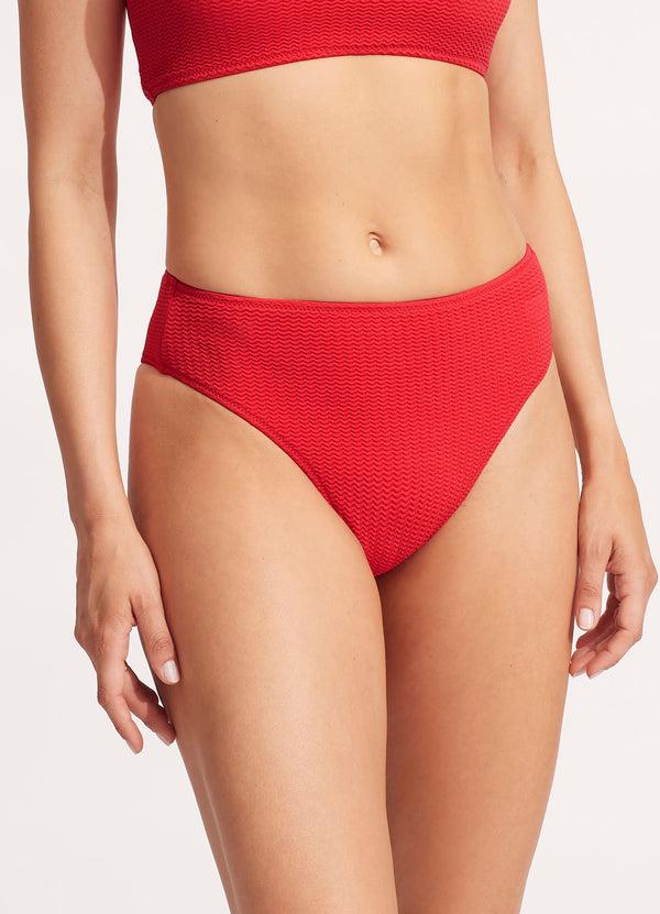Seafolly Sea Dive High Rise Pant - Chilli Red