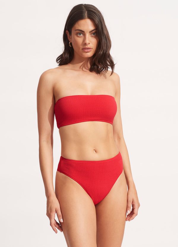 seafolly Sea Dive High Rise Pant - Chilli Red