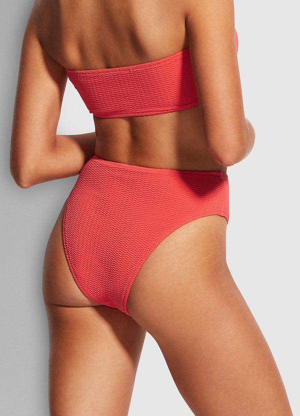 Seafolly Sea Dive High Rise Pant - Fiesta Coral