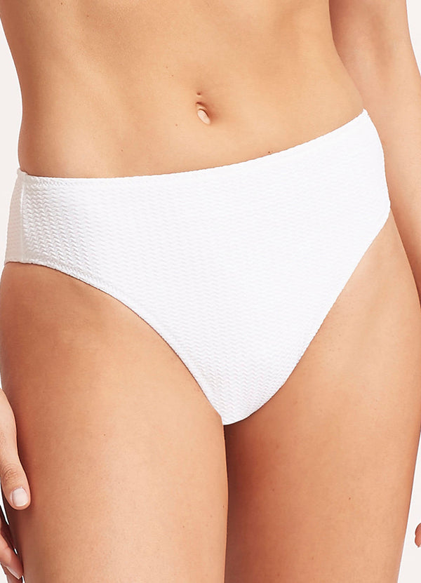 Seafolly Sea Dive High Rise Pant - White