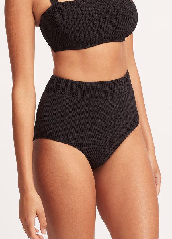 Seafolly Sea Dive High Waisted Pant - Black