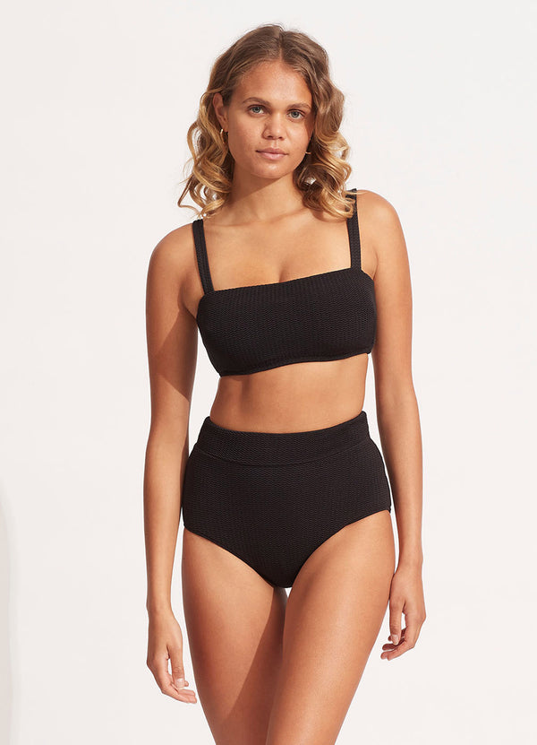 seafolly Sea Dive High Waisted Pant - Black