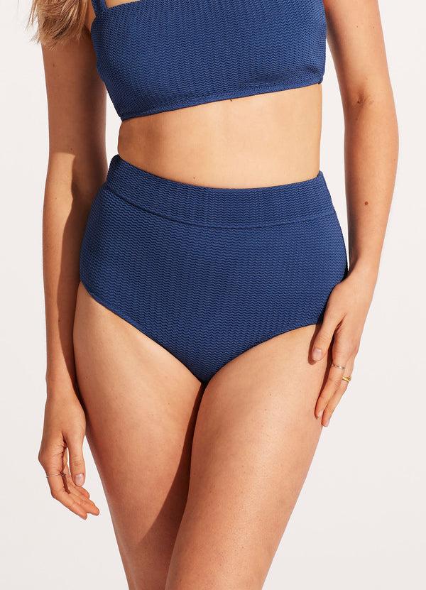 Seafolly Sea Dive High Waisted Pant - Ultramarine