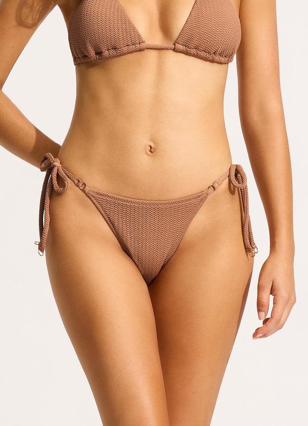 Seafolly Sea Dive Tie Side Rio Pant - Bronze