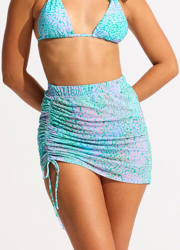 Seafolly Sea Skin Mesh Skirt - Vivid Green