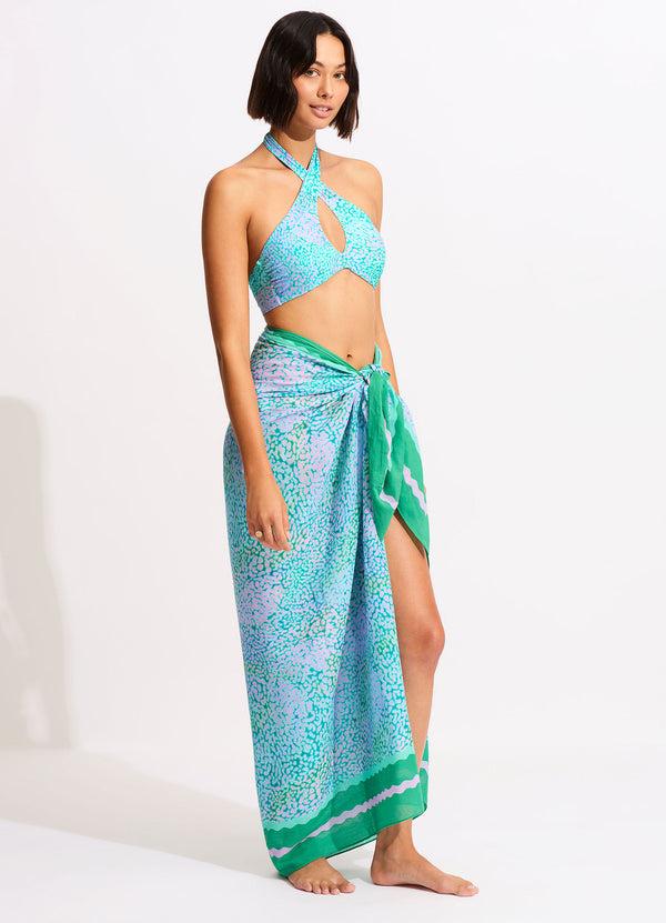 Seafolly Sea Skin Sarong - Vivid Green