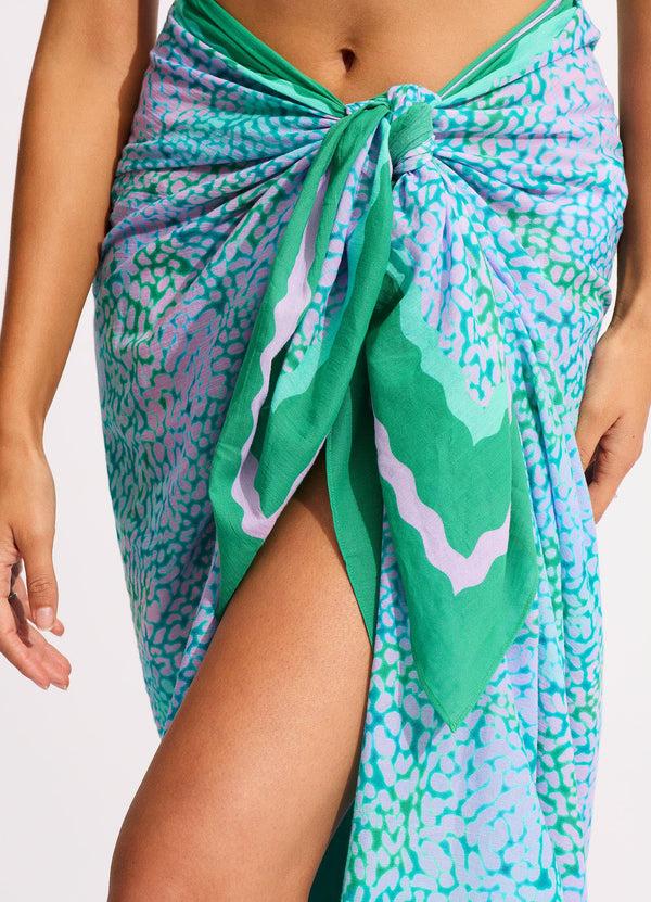 Seafolly Sea Skin Sarong - Vivid Green
