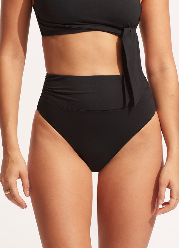 Seafolly Seafolly Collective High Cut Rio - Black