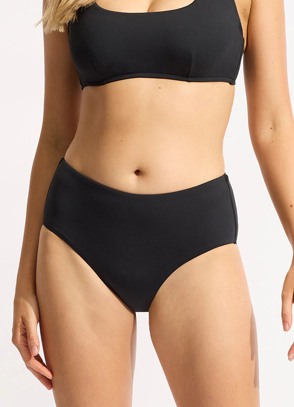 Seafolly Seafolly Collective Wide Side Retro - Black