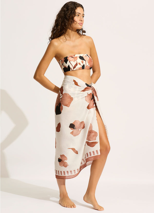 Seafolly Secret Garden Sarong - Black