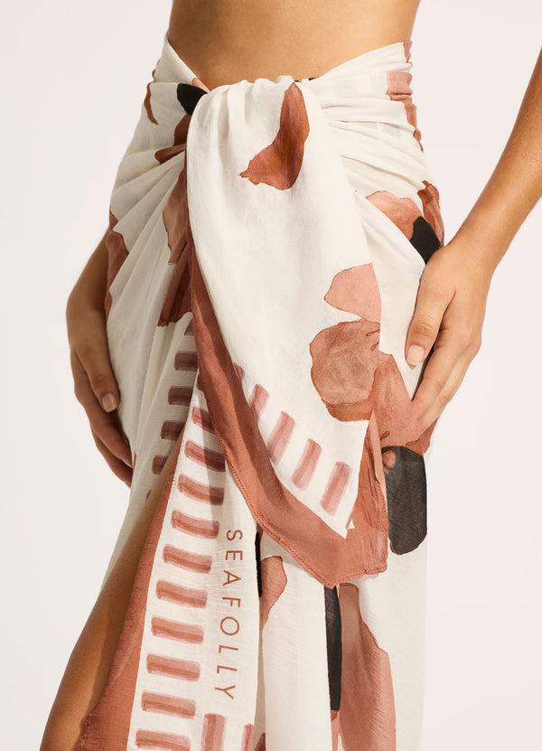 Seafolly Secret Garden Sarong - Black