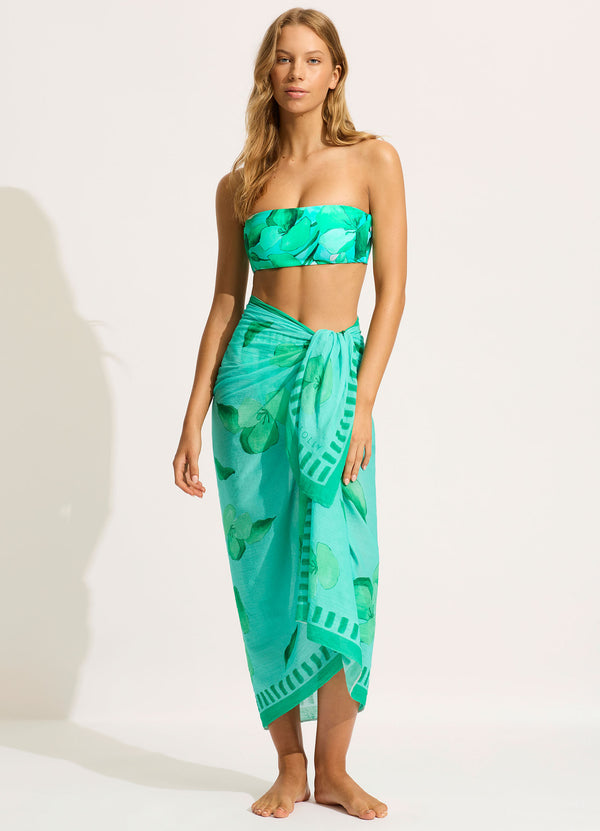Seafolly Secret Garden Sarong - Jade
