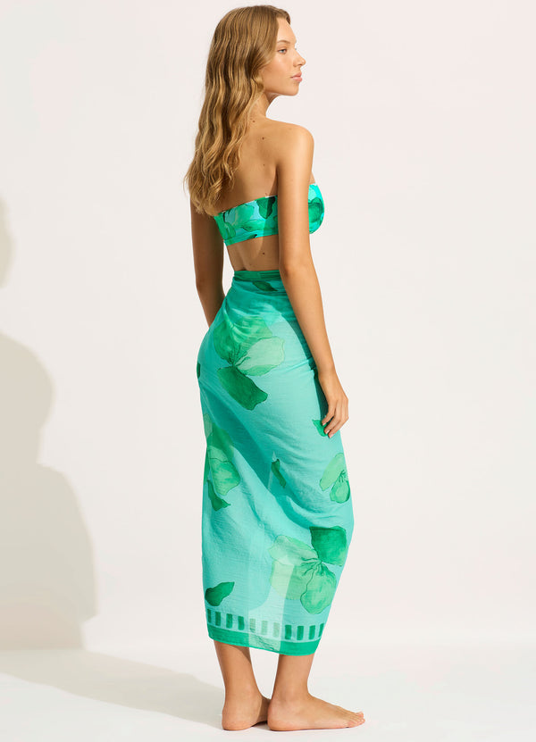 Seafolly Secret Garden Sarong - Jade