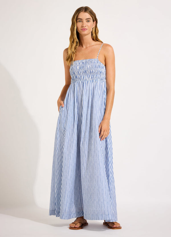 seafolly Shirred Midi Dress