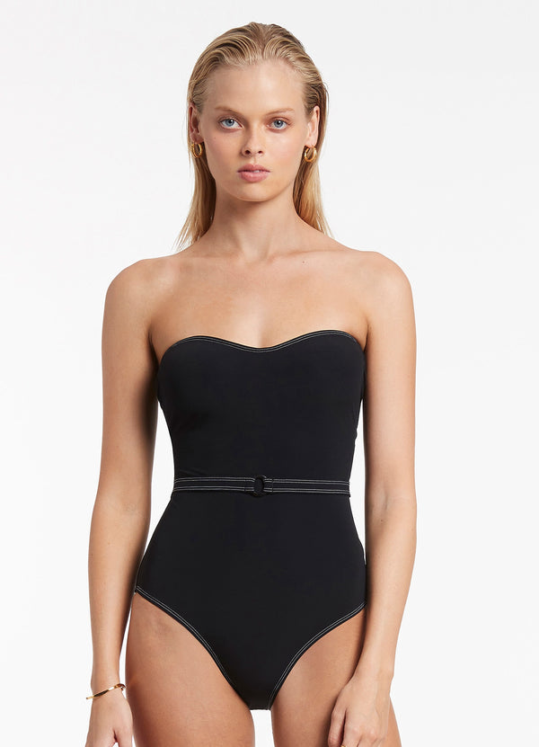 Seafolly Signature Bandeau One Piece - Black