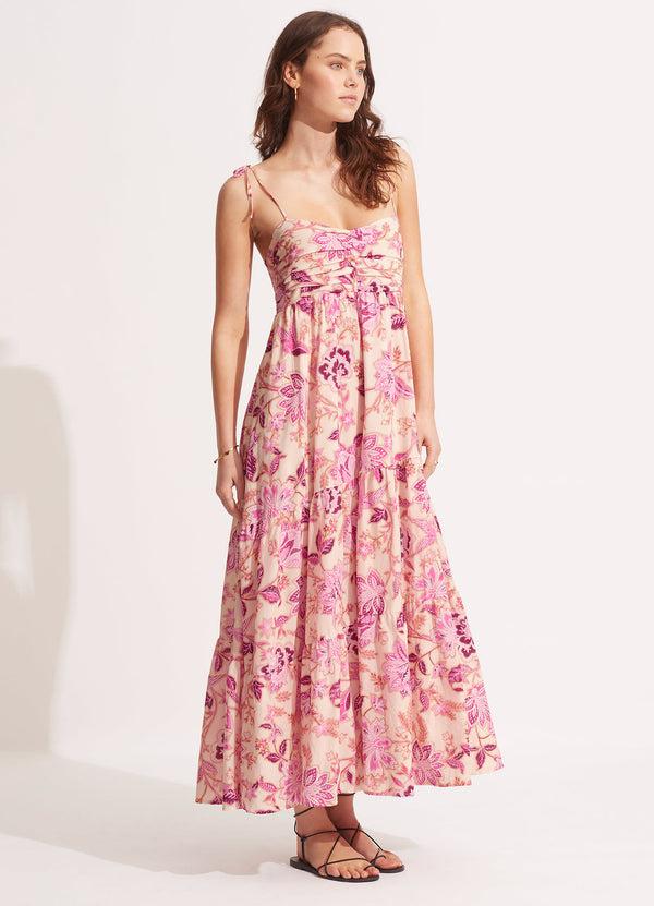 Seafolly Silk Road Midi Dress - Parfait Pink