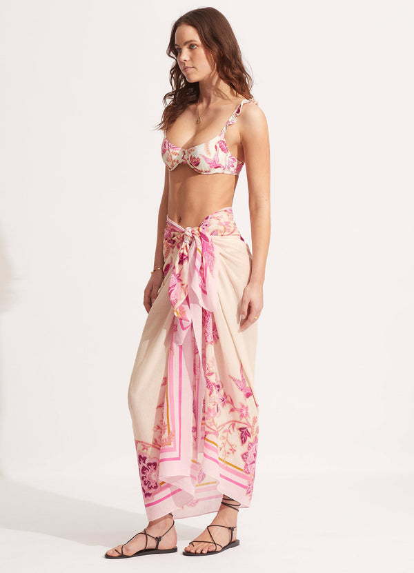 Seafolly Silk Road Sarong - Parfait Pink