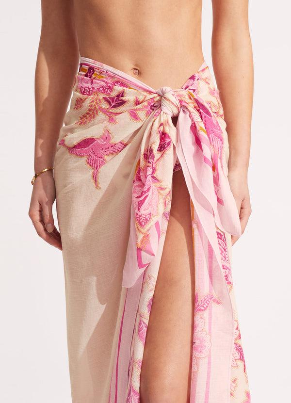 Seafolly Silk Road Sarong - Parfait Pink