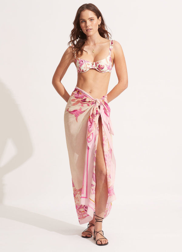 seafolly Silk Road Sarong - Parfait Pink