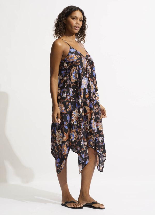 Seafolly Silk Road Scarf Dress - Black