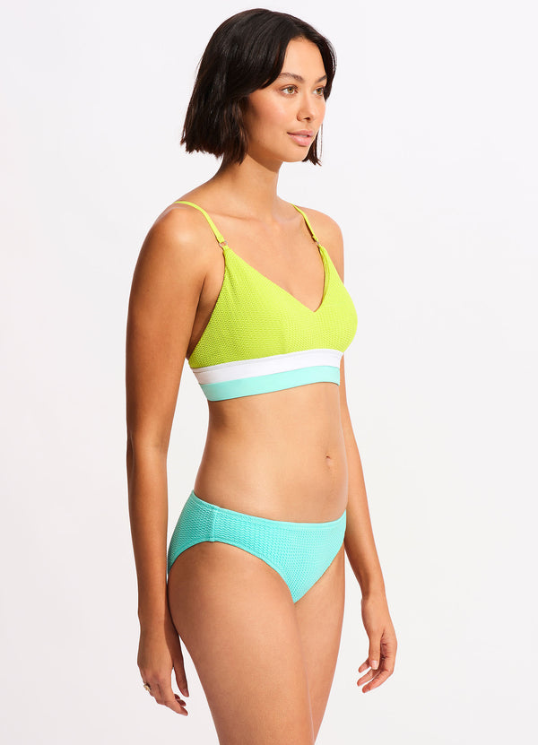 Seafolly Slice Of Splice Bralette - Lime Burst