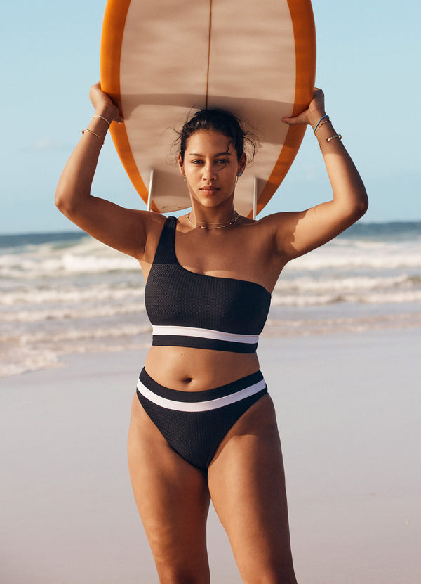 seafolly Slice Of Splice One Shoulder Top - White