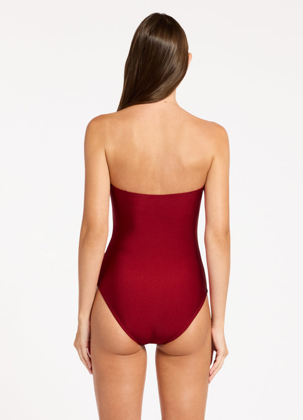 Seafolly Sol Shine Bandeau One Piece