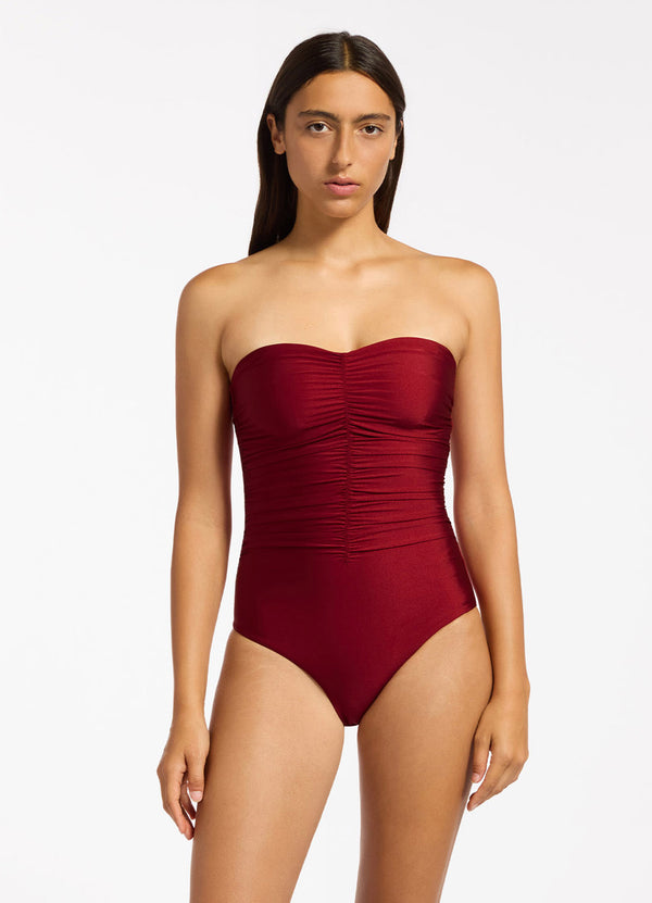 Seafolly Sol Shine Bandeau One Piece