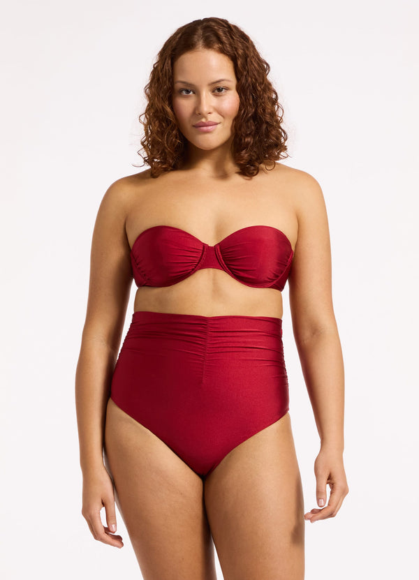 Seafolly Sol Shine Underwire Bandeau Bikini Top