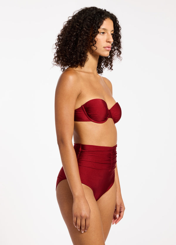 Seafolly Sol Shine Underwire Bandeau Bikini Top