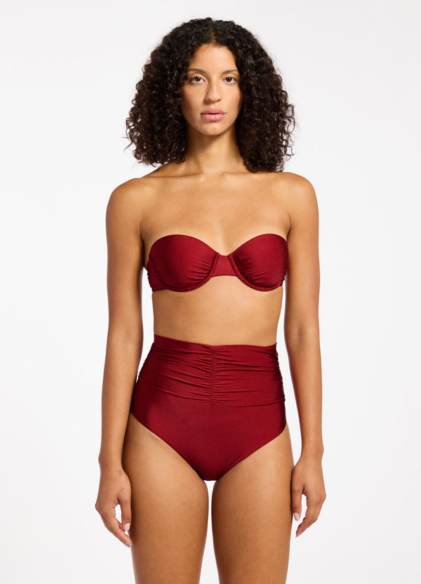 seafolly Sol Shine Underwire Bandeau Bikini Top