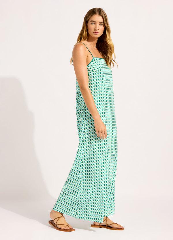 Seafolly Sorrento Bandeau Triangle Maxi Dress