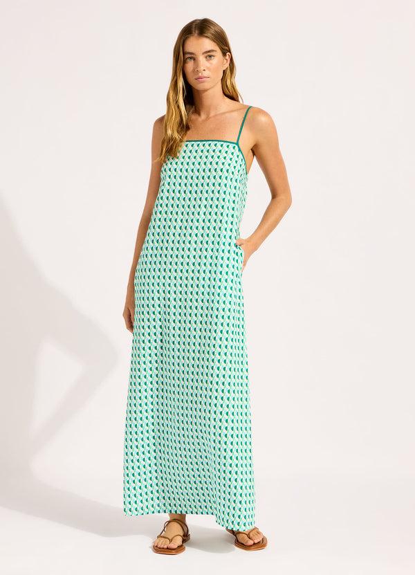 seafolly Sorrento Bandeau Triangle Maxi Dress