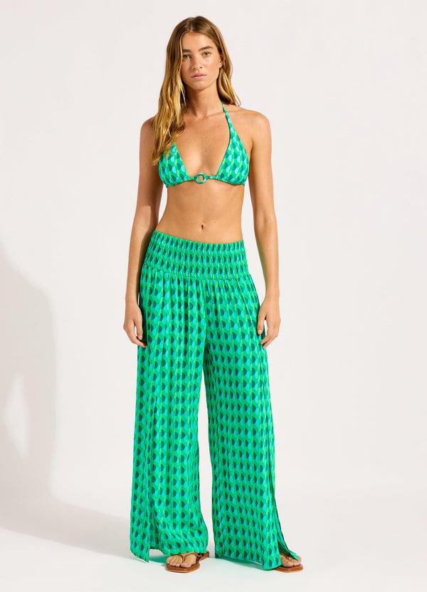 seafolly Sorrento Shirred Waist Wrap Pant