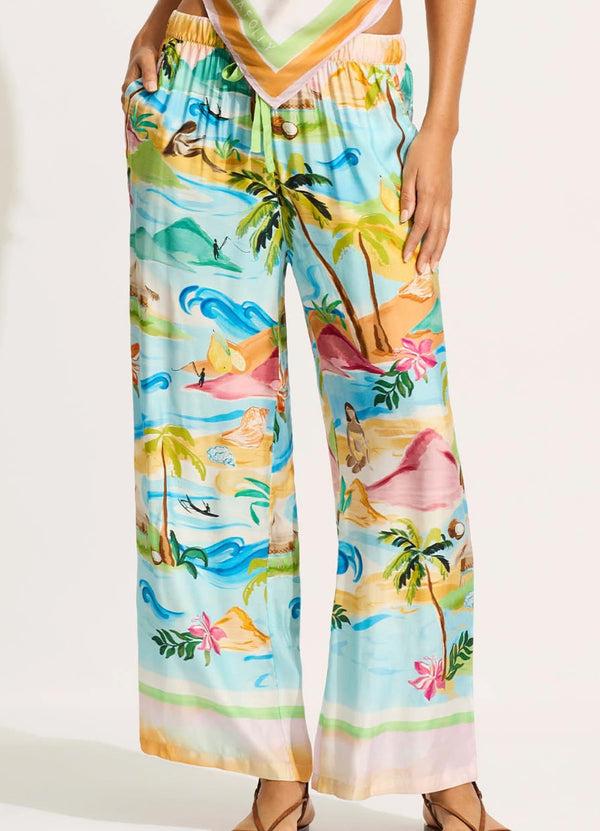 Seafolly South Pacific Pant - Turquoise