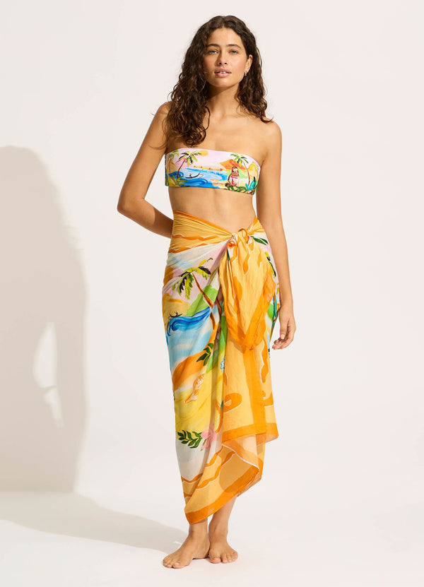 seafolly South Pacific Sarong - Turquoise