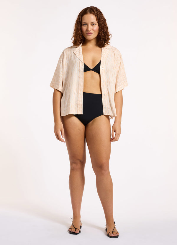 Seafolly Spring Geo Short Sleeve Shirt