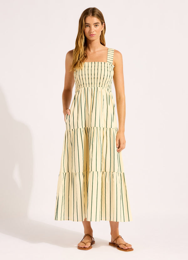 seafolly Stripe Faithfull Midi Dress