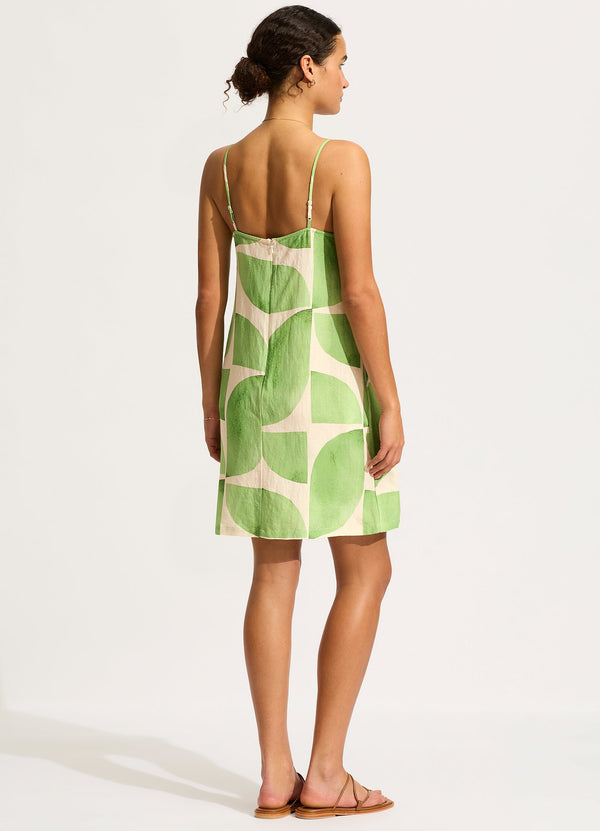 Seafolly Sunray Bandeau Mini Dress - Sage